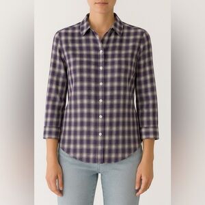Carhartt Like New Purple Plaid Women's Top